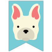 Cute French Bulldog. Vlaggetjes (Eerste vlag)