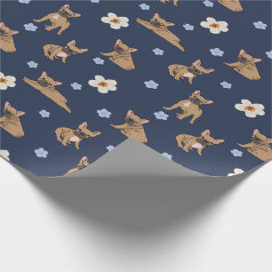 Cute French Bulldog Wrapping Paper Cadeaupapier