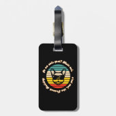 Cute French Bulldogs Design Bagagelabel (Achterkant verticaal)