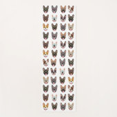 Cute French Bulldogs Wearing Glasses Yogamat (Voorkant)