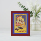 Cute French Children and Chocolate Bar Briefkaart (Staand voorkant)