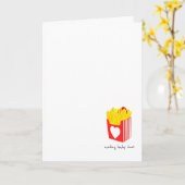 Cute French Fries IVF/Embryo Transfer Encouragemen Kaart (Gele Bloem)