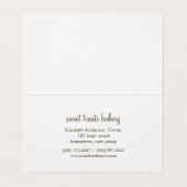 Cute French Macarons Bakery of Cafe Visitekaartje (Binnenkant ongevouwen)