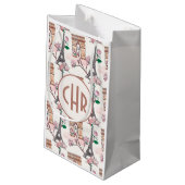 Cute French Theme Monogram | Franse landmerken Klein Cadeauzakje (Achterkant Gekanteld)