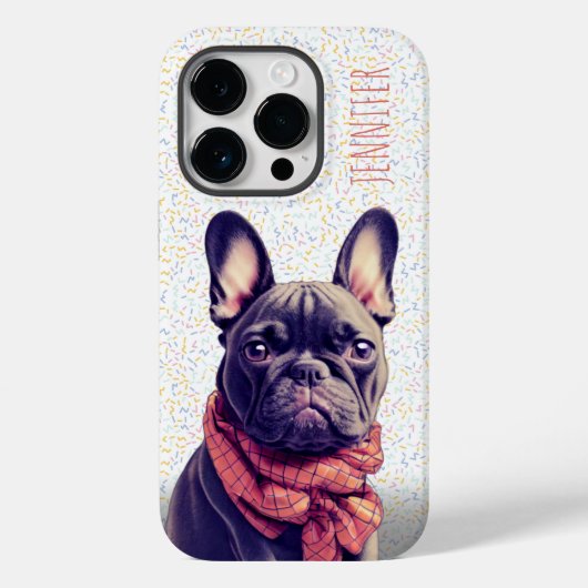 Cute Frenchie Custom iPhone/iPad case (Achterkant)
