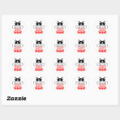 Cute Frenchie Ma Puppy Dog French Bulldog Ronde Sticker (Vel)