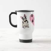 Cute Frenchie Puppy Hondenliefhebber French Bulldo Reisbeker (Links)