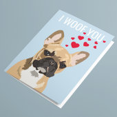 Cute Frenchie Valentijnsdag Card Kaart