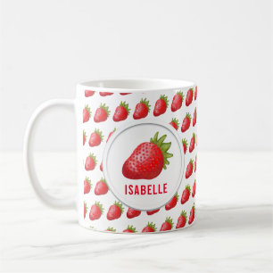 Cute Fresh aardbery Graphic Coffee Mok