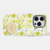 Cute Fresh Lemon Citrus Doodle Yellow Best Sister iPhone Hoesje (Achterkant horizontaal)