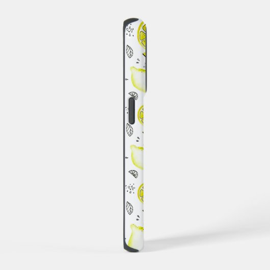 Cute Fresh Lemon Citrus Doodle Yellow Best Sister iPhone Hoesje (Rechterkant)