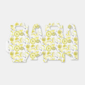 Cute Fresh Summer Lemon Citrus Doodle Yellow Bedankdoosjes (Uitgevouwen)