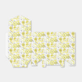 Cute Fresh Summer Lemon Citrus Doodle Yellow Bedankdoosjes (Uitgevouwen)