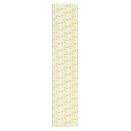 Cute Fresh Summer Lemon Citrus Doodle Yellow Korte Tafelloper
