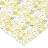 Cute Fresh Summer Lemon Citrus Doodle Yellow Korte Tafelloper (Hoek)