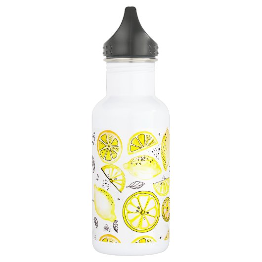 Cute Fresh Summer Lemon Citrus Doodle Yellow Large Waterfles (Links)