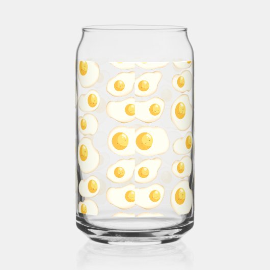 Cute Fried eggs Blikvorm Glas (Rechts)