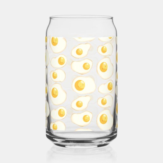 Cute Fried eggs Blikvorm Glas (Links)