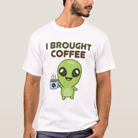 Cute Friendly Alien I T-shirt (Voorkant)