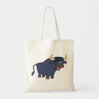 Cute Friendly Cartoon Bull Bag Tote Bag