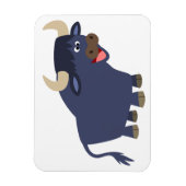 Cute Friendly Cartoon Bull Flexible Magnet Magneet (Verticaal)