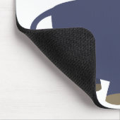 Cute Friendly Cartoon Bull Mousepad Muismat (Hoek)