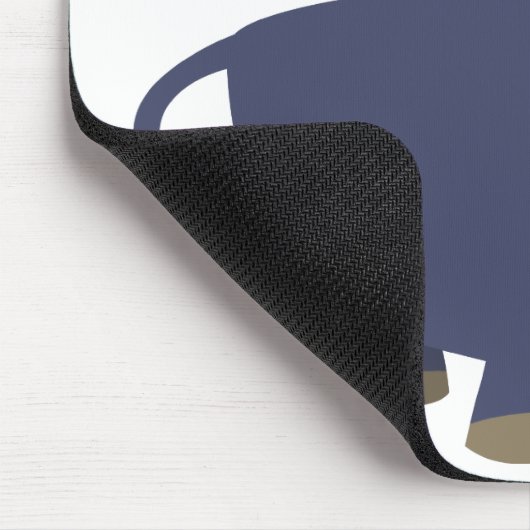 Cute Friendly Cartoon Bull Mousepad Muismat (Hoek)