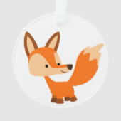 Cute Friendly Cartoon Fox Acrylornament Ornament (voorkant)