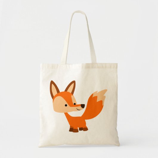 Cute Friendly Cartoon Fox Bag Tote Bag (Voorkant)