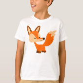 Cute Friendly Cartoon Fox Children T-Shirt (Voorkant)