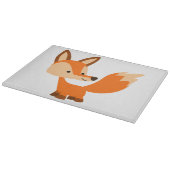 Cute Friendly Cartoon Fox Cutting Board Snijplank (Hoek)