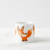 Cute Friendly Cartoon Fox Espresso Mok (Voorkant)