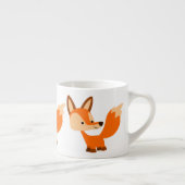 Cute Friendly Cartoon Fox Espresso Mok (Rechts)