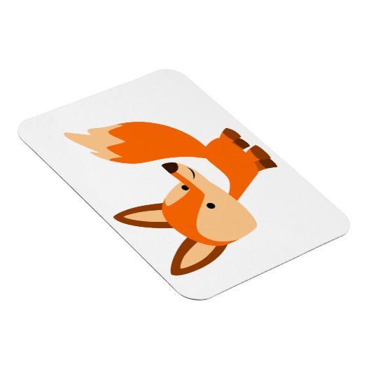 Cute Friendly Cartoon Fox Flexible Magnet Magneet (Rechterzijde)