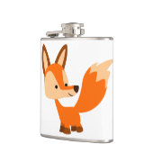 Cute Friendly Cartoon Fox Hip Flask Heupfles (Links)