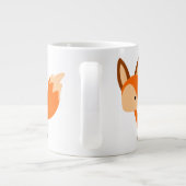 Cute Friendly Cartoon Fox Jumbo Mok (Achterkant)