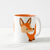 Cute Friendly Cartoon Fox Mok (Voorkant rechts)