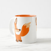 Cute Friendly Cartoon Fox Mok (Voorkant links)