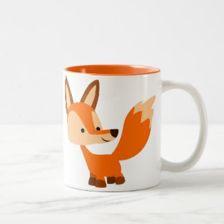 Cute Friendly Cartoon Fox Mok