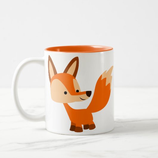 Cute Friendly Cartoon Fox Mok (Links)
