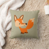 Cute Friendly Cartoon Fox Pillow Kussen (Deken)