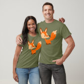 Cute Friendly Cartoon Fox T-Shirt (Unisex)