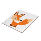 Cute Friendly Cartoon Fox Tile Tegeltje (Zijkant)