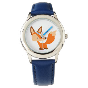Cute Friendly Cartoon Fox Watch Horloge