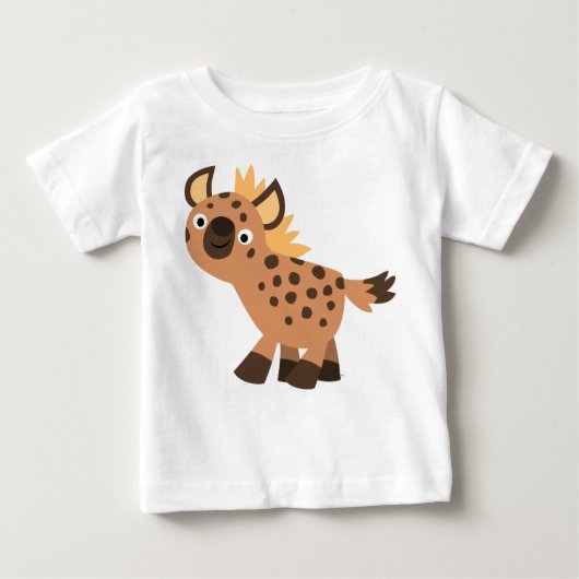 Cute Friendly Cartoon Hyena Baby T-Shirt (Voorkant)