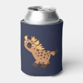 Cute Friendly Cartoon Hyena Blikjeskoeler (Blikje Voorkant)