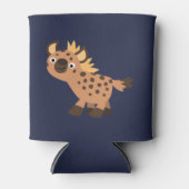 Cute Friendly Cartoon Hyena Blikjeskoeler (Voorkant)