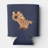 Cute Friendly Cartoon Hyena Blikjeskoeler (Achterkant)