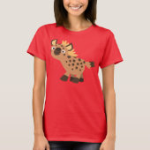 Cute Friendly Cartoon Hyena Women T-Shirt (Voorkant)