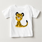 Cute Friendly Cartoon Jaguar Baby T-Shirt (Voorkant)